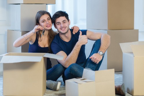 Professional packing services preparing items for move