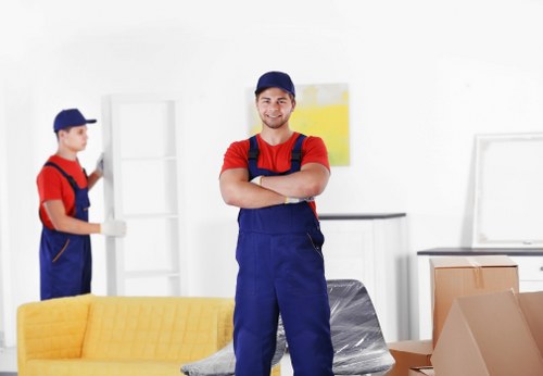 Professional movers planning a home move