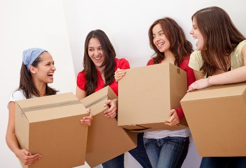 Satisfied customers with professional packing services