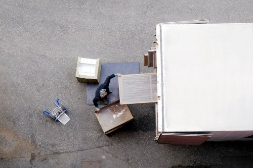 Man with Van arriving at removal office