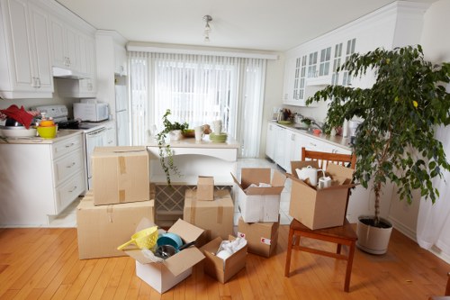 Experienced packers organizing belongings efficiently